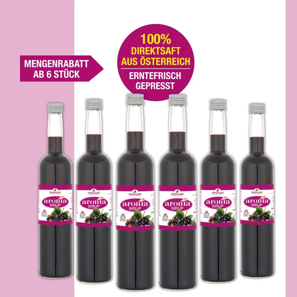 Aronia-Sirup 500 ml, Ansicht 5
