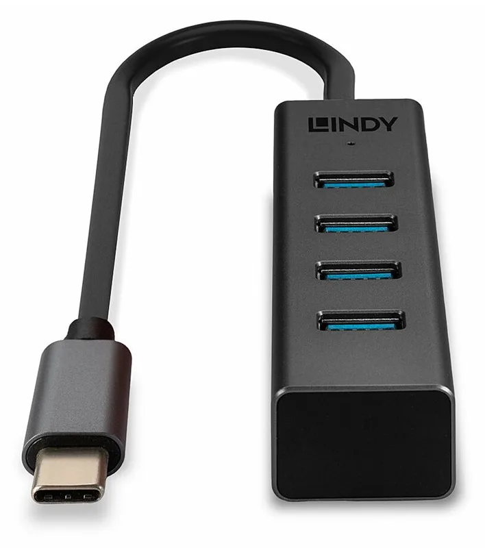Lindy Hub - 4 x USB 3.2 Gen 2 - Desktop, Ansicht 3
