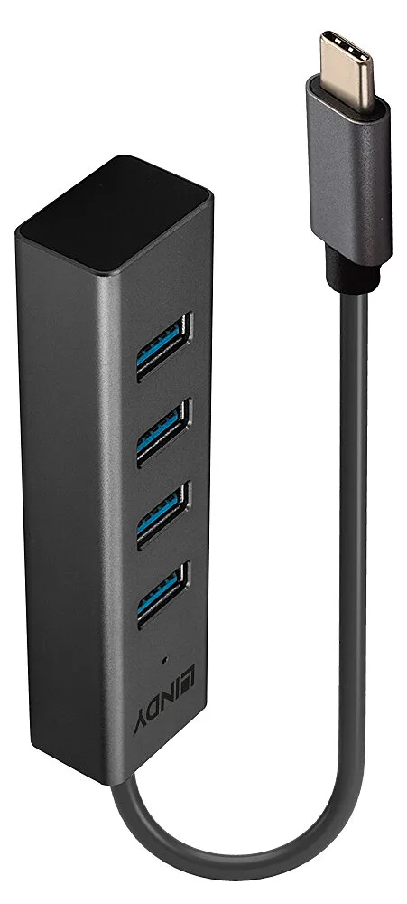 Lindy Hub - 4 x USB 3.2 Gen 2 - Desktop, Ansicht 5