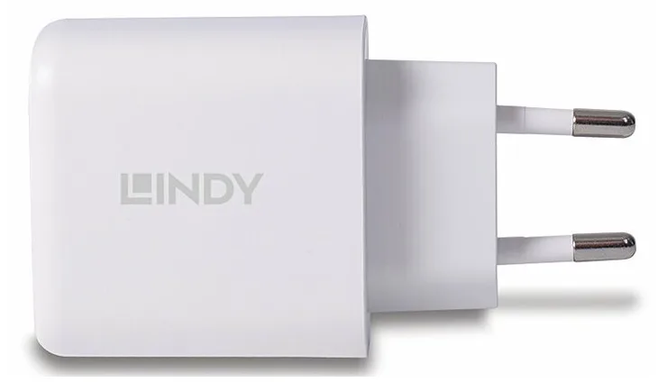 Lindy Netzteil - 30 Watt - 3 A - PD 3.0 - 2 Ausgabeanschlussstellen (4-polig USB Typ A / 24-polig USB-C), Ansicht 5