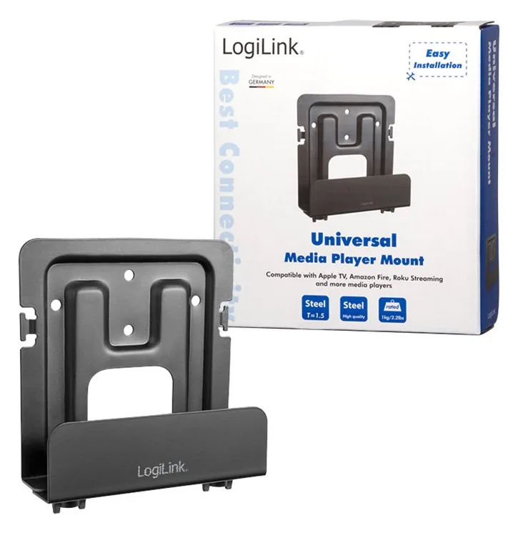 LogiLink Klammer für Medien-Player - Stahl, Ansicht 3