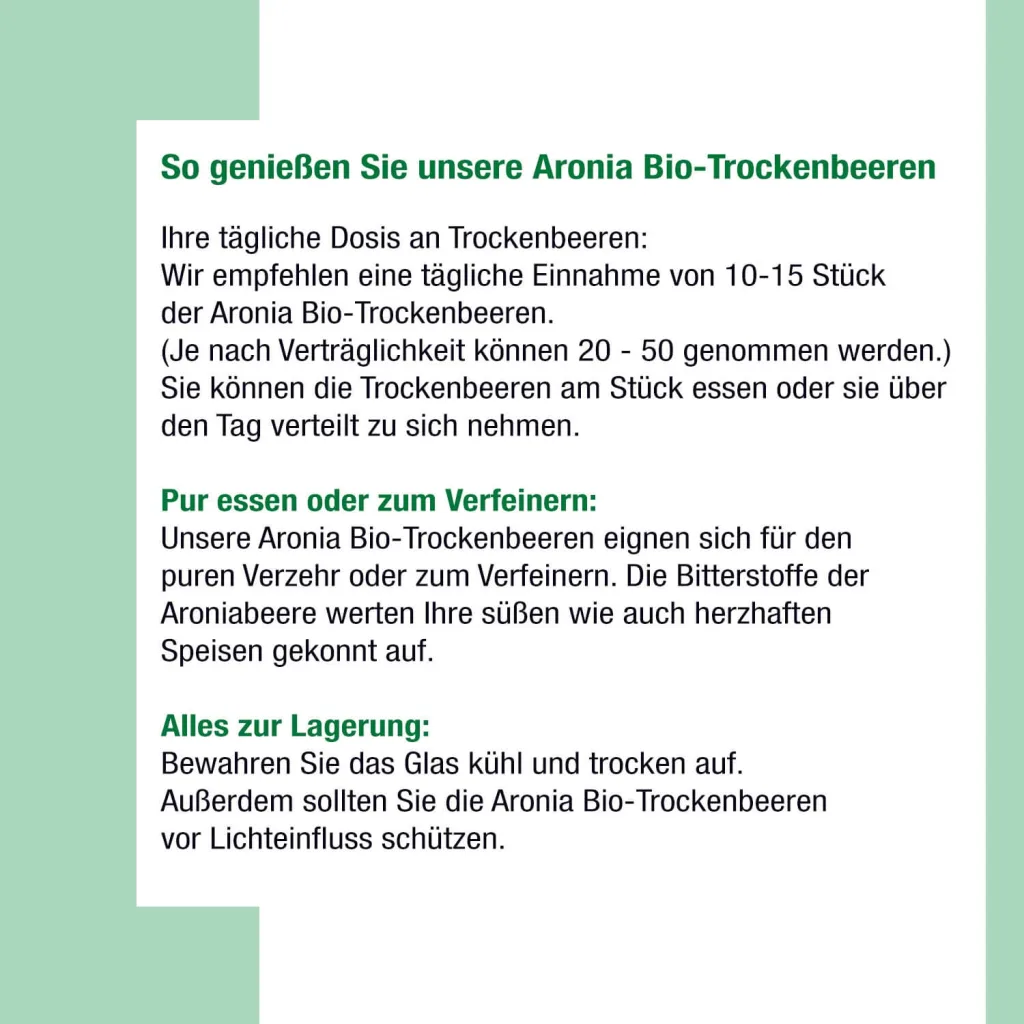Bio Aronia Trockenbeeren  200g — Bild 9
