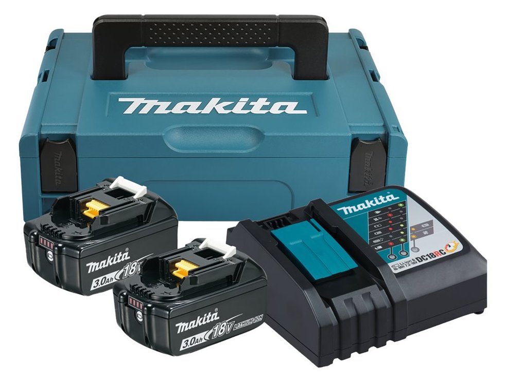 Makita DC18RC - Batterieladegerät + Batterie 2 x
