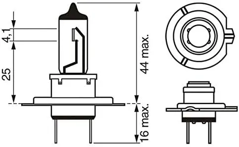 Bosch H7 Plus 200 Gigalight Halogen-Glühlampe für Auto-Scheinwerfer, 12 V 55 W, 200% mehr Licht - Lampensockel Typ PX26d - 2er-Pack Ersatz-Scheinwerferlampen — Bild 4
