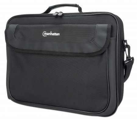 Manhattan Cambridge Laptop Bag 15.6, Clamshell Design, Black, LOW COST, Accessories Pocket