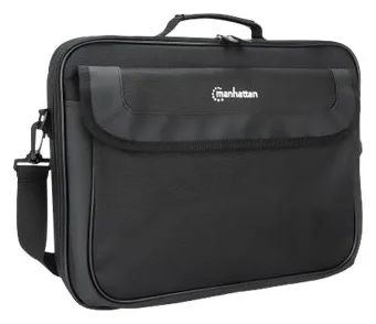 Manhattan Cambridge Laptop Bag 15.6, Clamshell Design, Black, LOW COST, Accessories Pocket, Ansicht 5