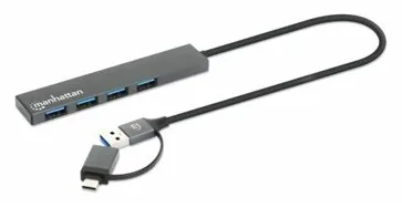 Manhattan Hub - 4 x USB 3.2 Gen 1 - Desktop - 0,25 m, Ansicht 2