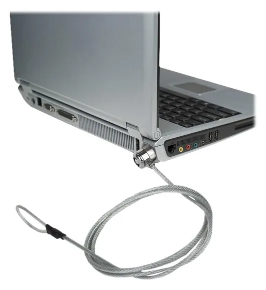 Manhattan Mobile Security Laptop Lock, Key Lock, 1.4m, Compatible with Kensington style locks, Strong Steel Cable, Ansicht 4
