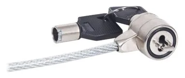 Manhattan Mobile Security Laptop Lock, Key Lock, 1.4m, Compatible with Kensington style locks, Strong Steel Cable, Ansicht 5