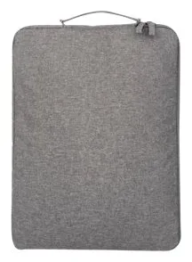 Manhattan Seattle Laptop Sleeve 15.6, Grey, Padded, Extra Soft Internal Cushioning, Main Compartment with double zips, Ansicht 2