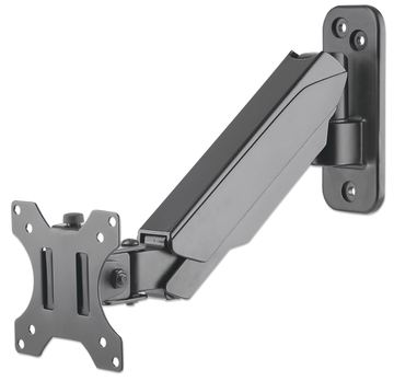 Manhattan TV & Monitor Mount, Wall, Spring Arm, 1 screen, Screen Sizes: 17-32, Black, VESA 75x75 to 100x100mm, Max 8kg von LumaTech