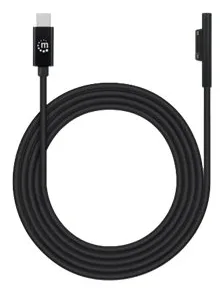 Manhattan USB-C to Surface Connect Cable, 1.8m, Male to Male. 15V/3A, Black, Lifetime Warranty, Polybag - USB-Kabel, Ansicht 2