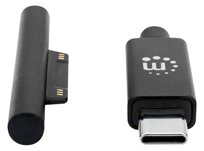 Manhattan USB-C to Surface Connect Cable, 1.8m, Male to Male. 15V/3A, Black, Lifetime Warranty, Polybag - USB-Kabel, Ansicht 3
