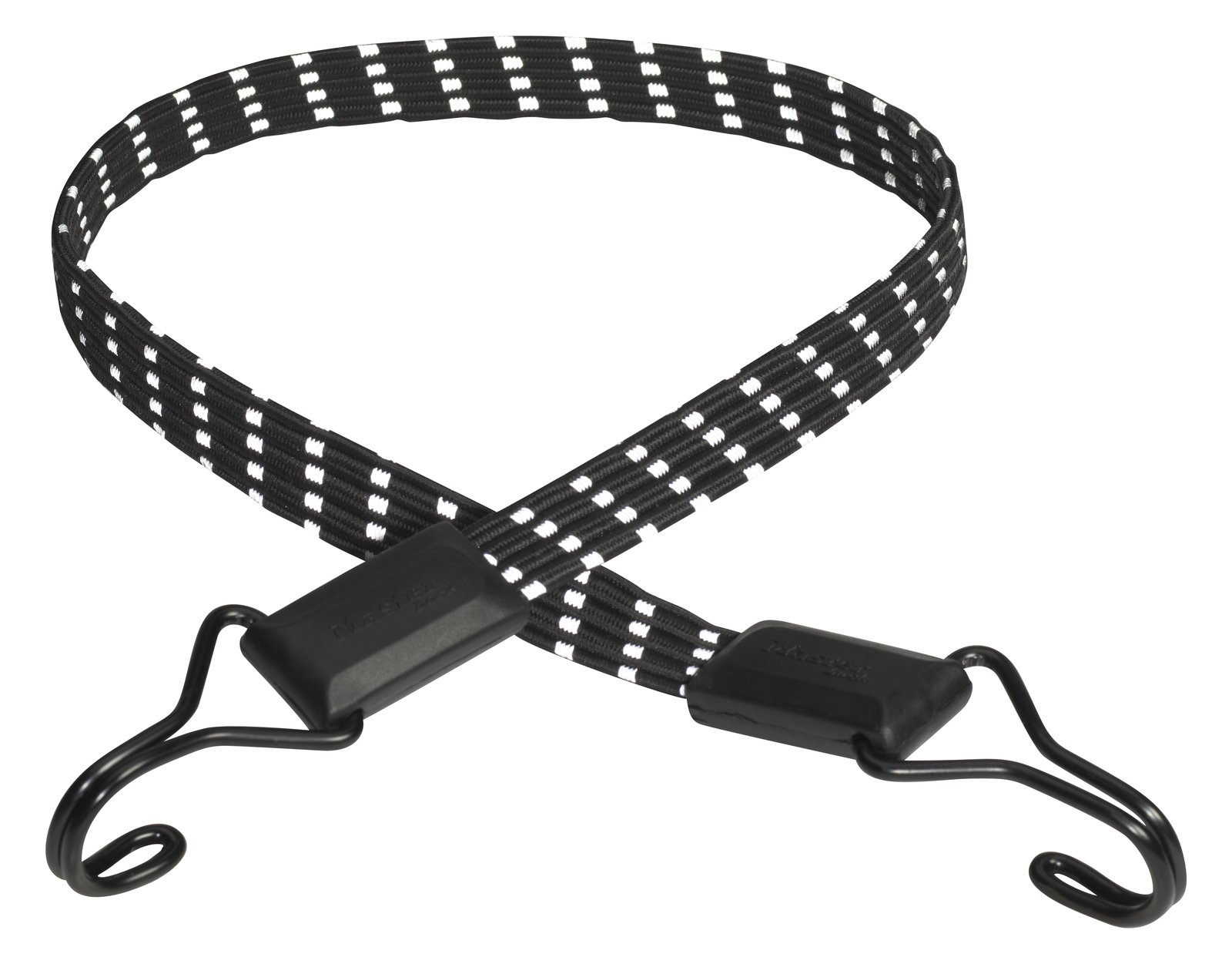 MasterLock 80 cm x 18 mm Smooth Gummi-Spannseil; reflektierend - 0,8 m - Schwarz - Mehrfarbig - 1 Stück(e)
