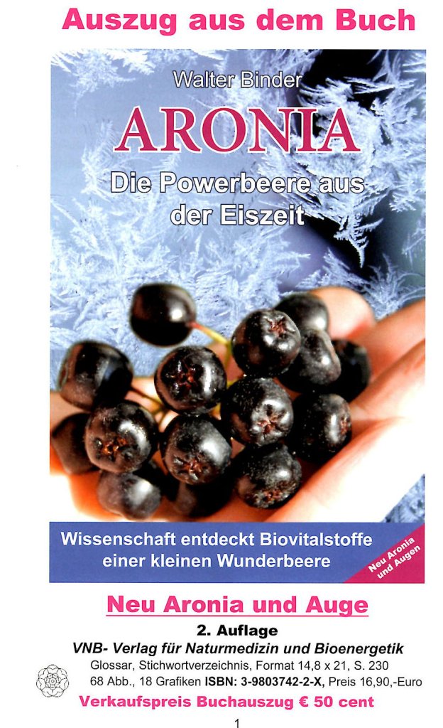 Aronia Buchauszug