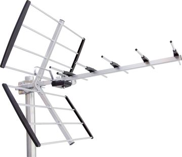 Maximum Games 20643 - Outdoor - Schwarz - Silber - 470 - 790 MHz - 18 dBi - UHF - F von LumaTech