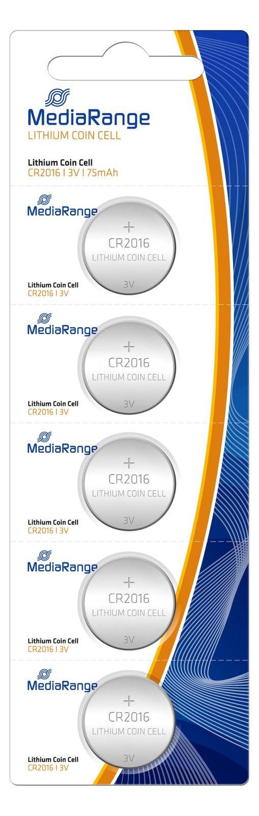 MEDIARANGE Batterie 5 x CR2016 - Li - 75 mAh
