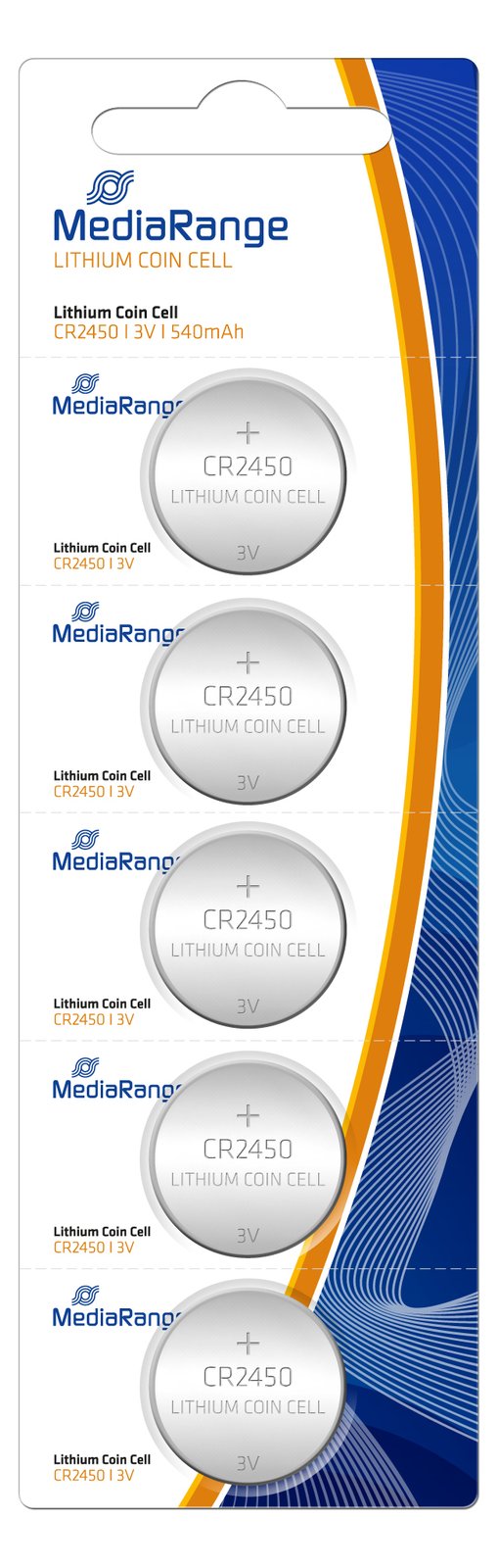 MEDIARANGE Batterie 5 x CR2450 - Li - 540 mAh