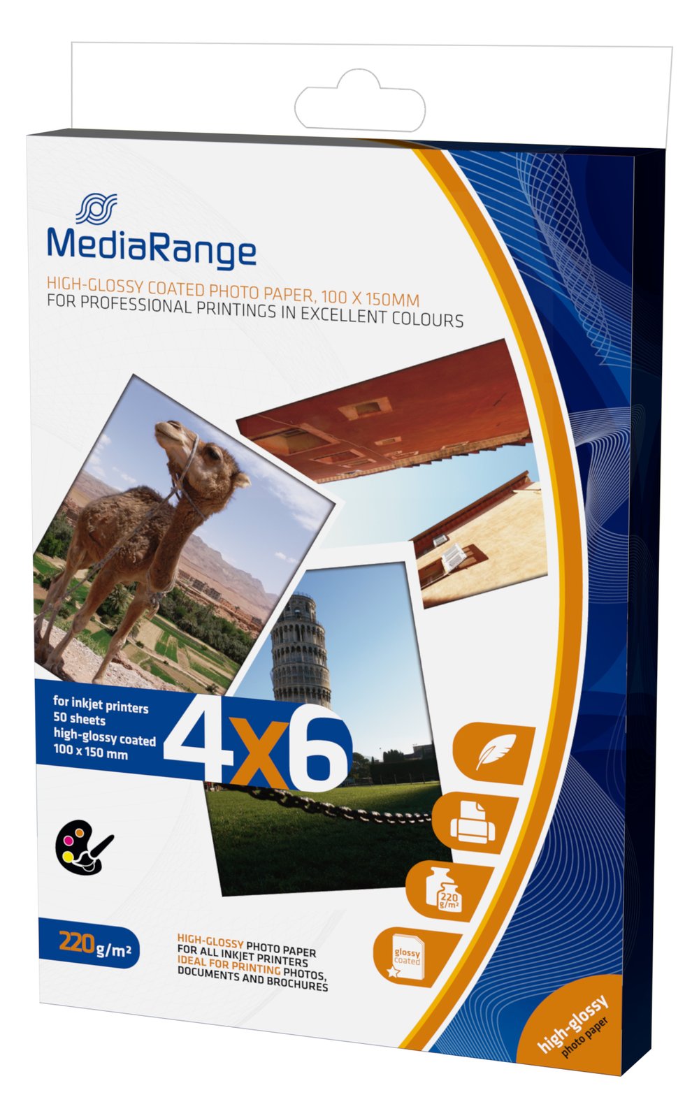 MEDIARANGE Hochglänzend - beschichtet - 100 x 150 mm