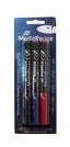 MEDIARANGE Permanent Marker-Set - Permanentmarker-Set für CD/DVD - Schwarz, Blau, Rot (Packung mit 3)