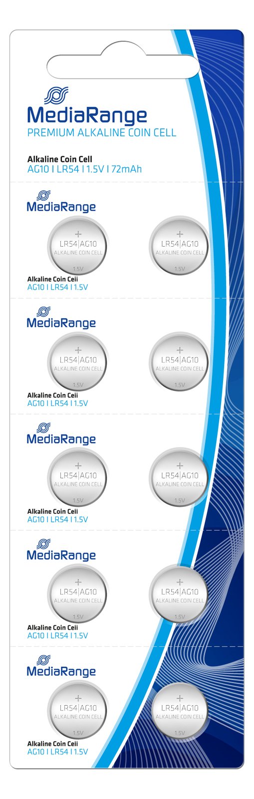 MEDIARANGE Premium - Batterie 10 x LR54 - Alkalisch von LumaTech