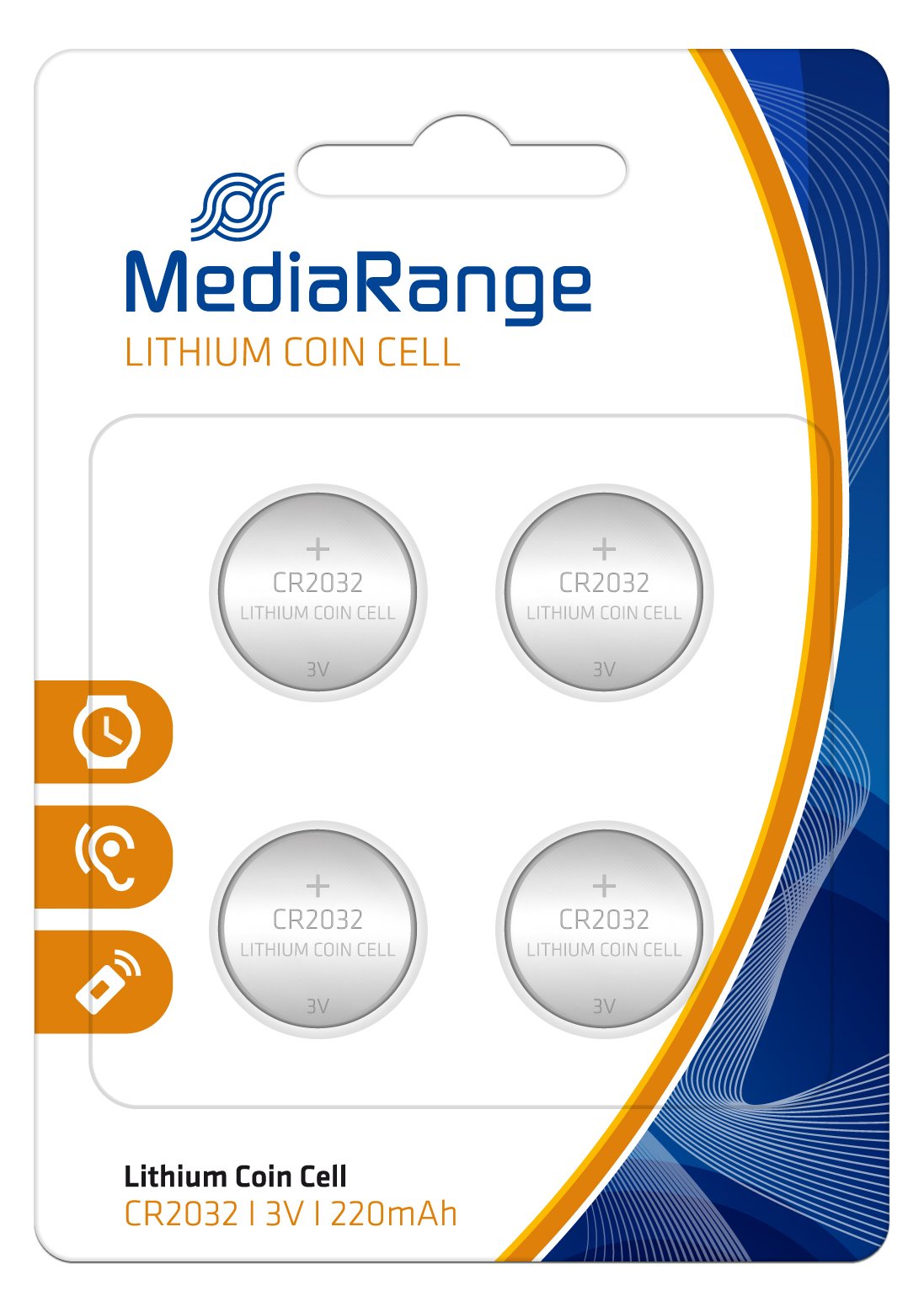 MEDIARANGE Premium - Batterie 4 x CR2032 - Li