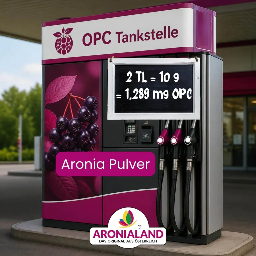 Bio Aronia Pulver 750g (645mg OPC/ TL) — Bild 5