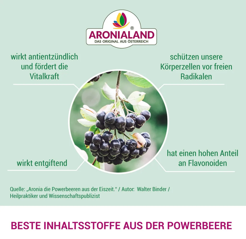 Bio Aronia Pulver 750g (645mg OPC/ TL) — Bild 9