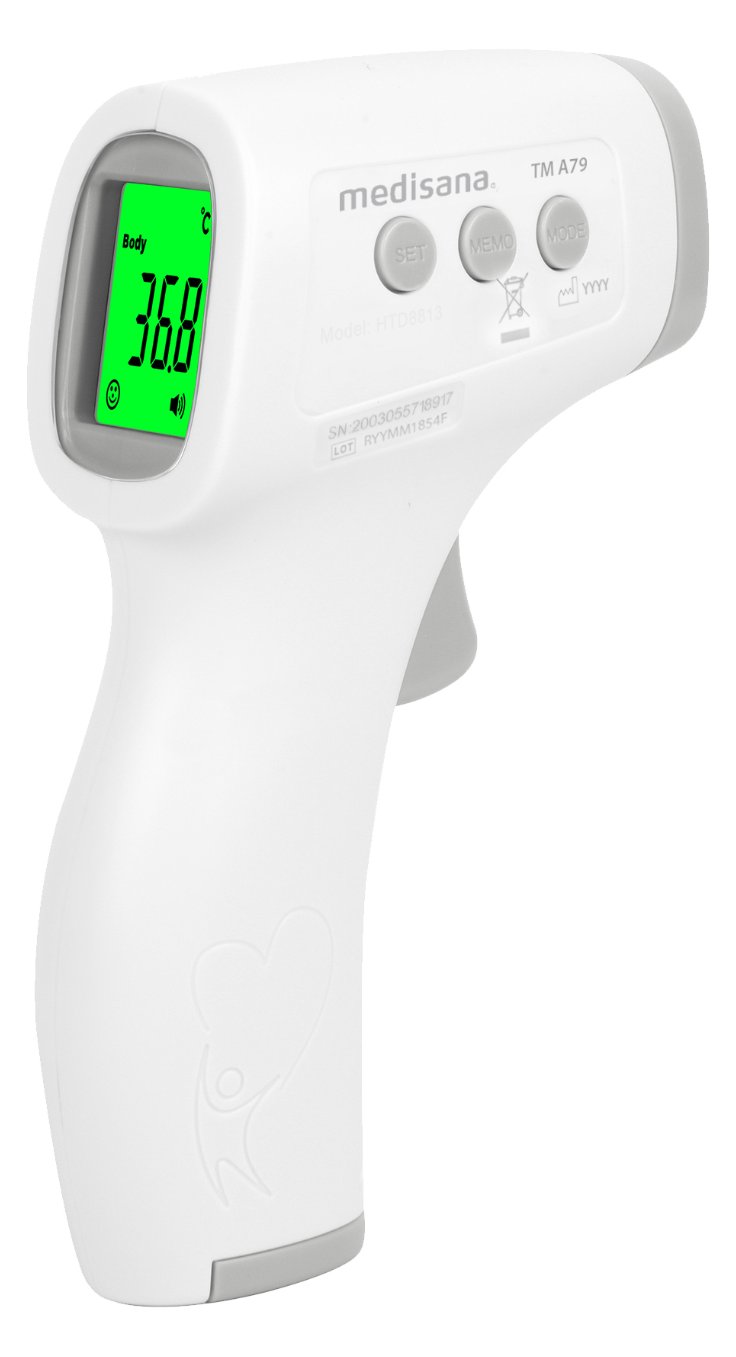 Medisana GmbH Medisana TM A79 - Fernabtastthermometer - Grau - Weiß - Universal - Tasten - °C,°F