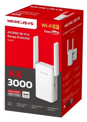 Mercusys ME80X AX3000 Wi-Fi Range Extender - Repeater - WLAN, Ansicht 4