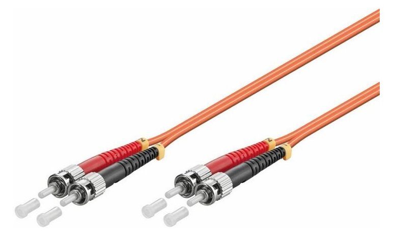 MicroConnect FIB1120005-2 - 0,5 m - OM2 - ST/UPC - ST/UPC - Männlich/Männlich - Orange