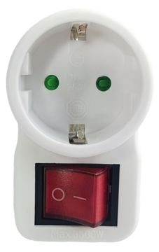 MicroConnect GRUTIMER2 - 1 AC-Ausgänge - C7-Koppler - 230 V - C4-Koppler - Weiß - 90 g von LumaTech