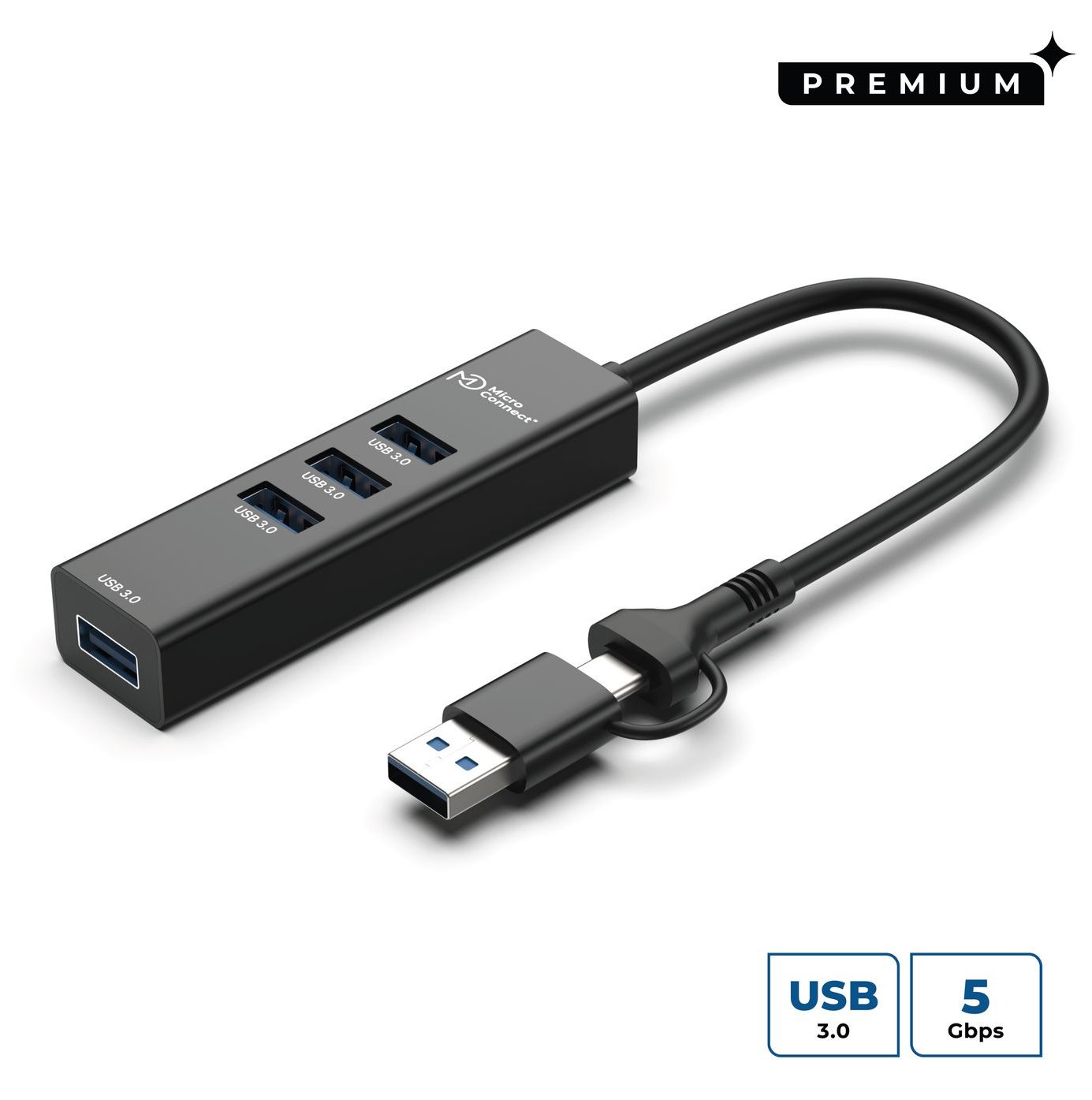 MicroConnect Hub - 4 x USB 3.2 Gen 1 - Desktop