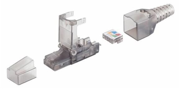 MicroConnect KON521TL - RJ45 - Weiß - Cat6a - U/UTP (UTP) - 22/26 - 20 g