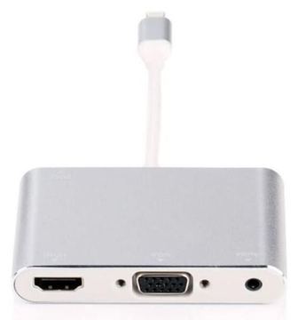 MicroConnect LIGHT-HUB4 - Lightning - 3.5mm - 480 Mbit/s - Silber - 0,1 m - China von LumaTech
