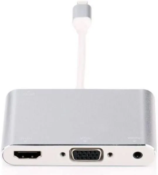 MicroConnect LIGHT-HUB4 - Lightning - 3.5mm - 480 Mbit/s - Silber - 0,1 m - China, Ansicht 3