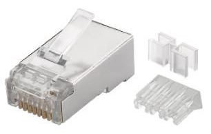 MicroConnect Modular Connector RJ45 Cat6a FTP 100pcs - FTP von LumaTech
