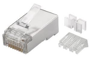 MicroConnect Modular Connector RJ45 Cat6a FTP 100pcs - FTP