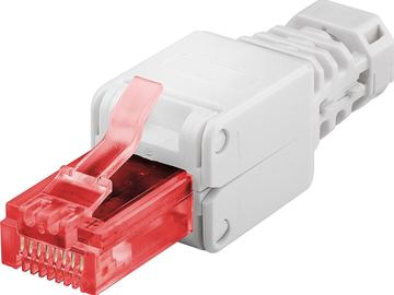 MicroConnect Modular Plug - Netzwerkanschluss - RJ-45 (M) - Cat6 weiß von LumaTech