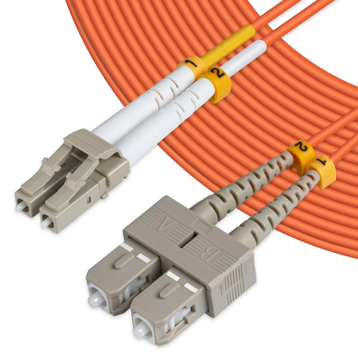 MicroConnect Netzwerkkabel - SC/UPC Multi-Modus (M) - 2 m orange, Ansicht 3