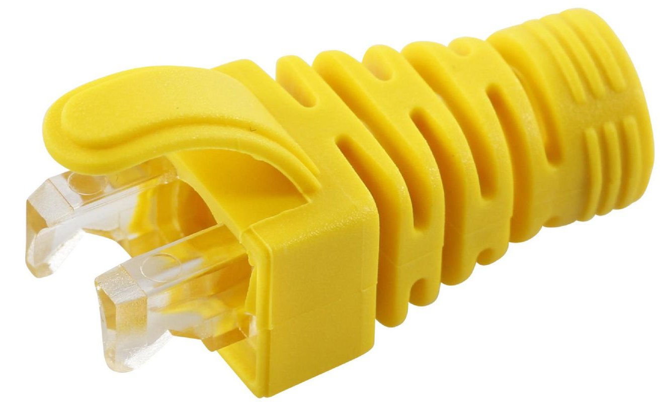 MicroConnect Netzwerkkabel-Knickschutz - Gelb (Packung mit 100)