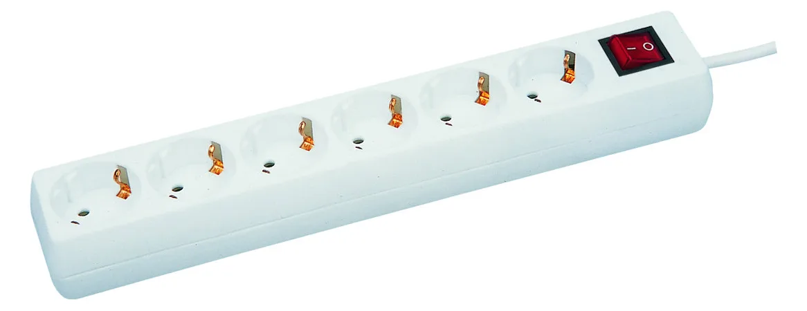 MicroConnect Steckdosenleiste - Eingabe, Eingang power CEE 7/7 - 5 m weiß, Ansicht 2