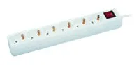 MicroConnect Steckdosenleiste - Eingabe, Eingang power CEE 7/7 - 5 m weiß, Ansicht 4