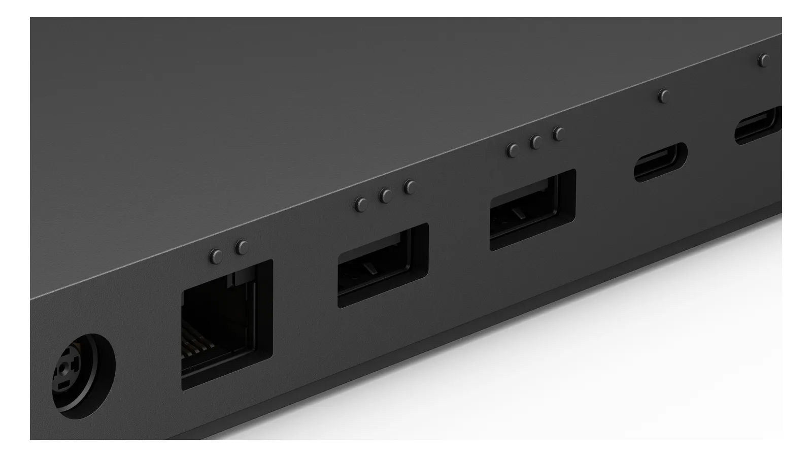 Microsoft Surface Thunderbolt 4 Dock - Kabelgebunden - Thunderbolt 4 - 2500 Mbit/s - Schwarz - Kensington - Microsoft, Ansicht 2