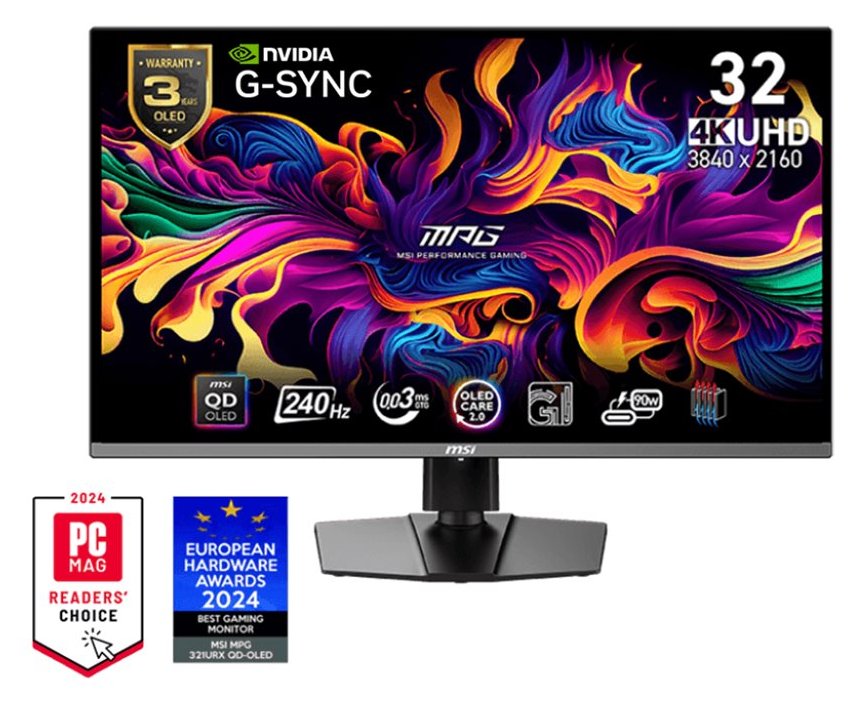 MSI MPG 321URXDE QD-OLED - OLED-Monitor - Gaming - 80 cm (31.5)