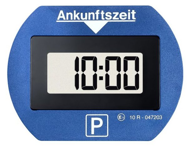 Needit PARK LITE elektr. Parkscheibe m. Zulassung DE blau