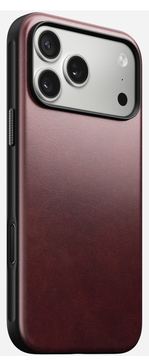 Nomad Modern Leather Case iPhone 17 Pro Max Burgundy Horween von LumaTech