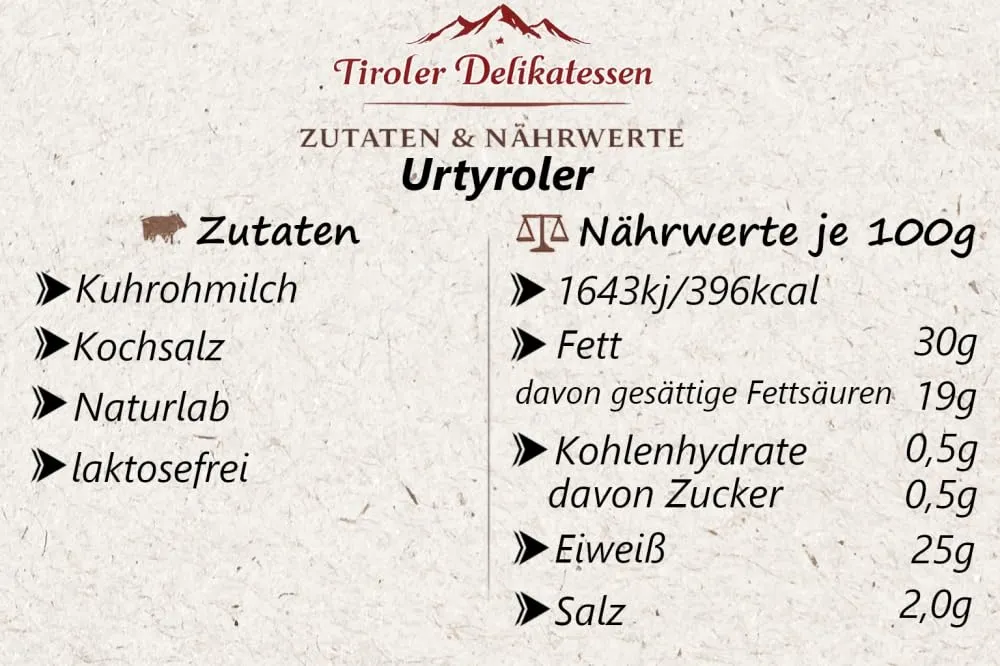 Almgourmet - Hartkäse aus Südtirol - 2 Stück je 400g - 12 Monate gereift - Herzhafter Urtyroler Käse mit würzigem Geschmack — Bild 2