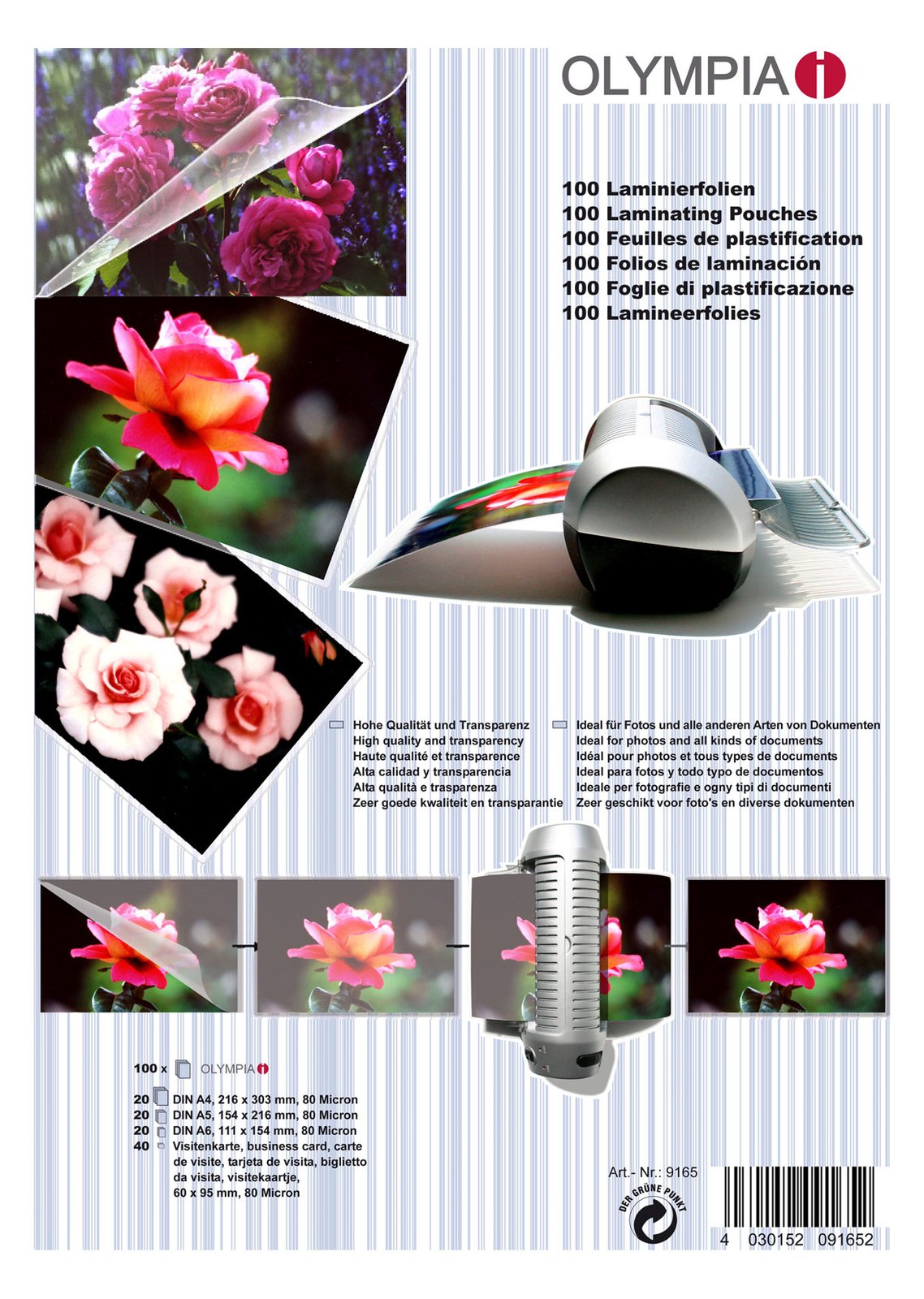 Olympia 100er-Pack - durchsichtig - Taschen