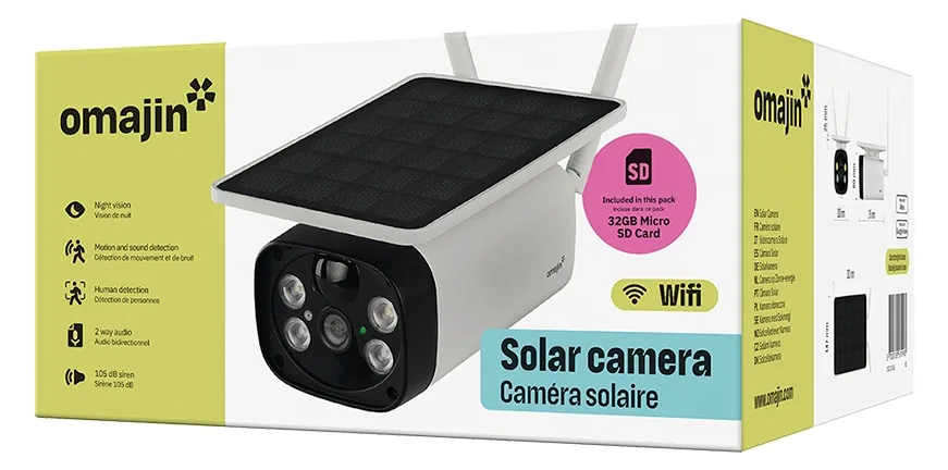 Omajin Netzwerkkamera OMA-OSC-01-EU Solar/Akku/HD/Alarmsystem - Netzwerkkamera, Ansicht 4